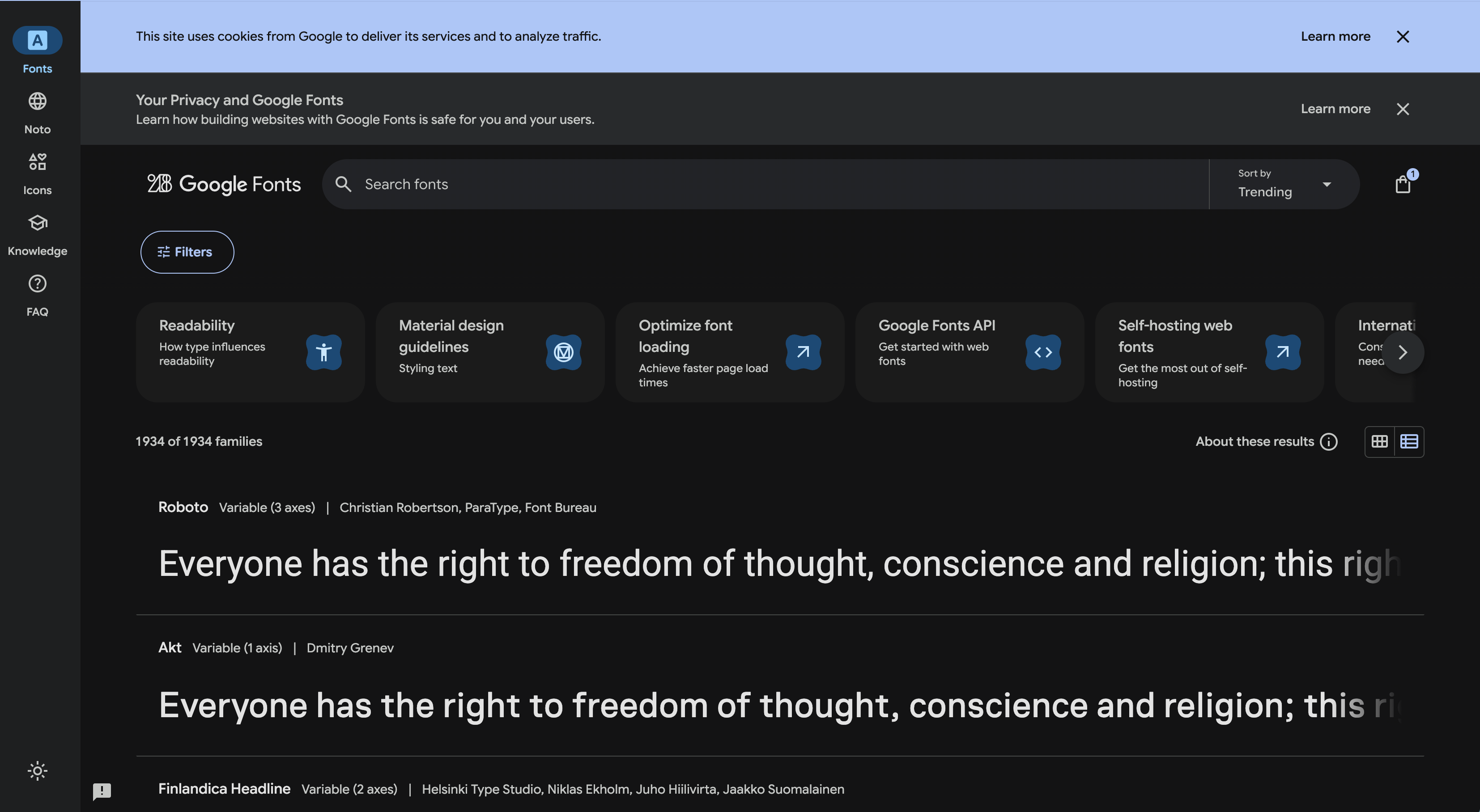 Google Fonts